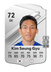 Kim Seung Gyu Rare 72 Overall Rating