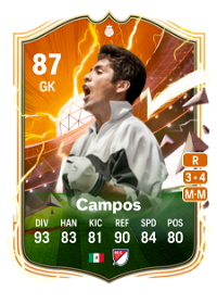 Jorge Campos UT Heroes 87 Overall Rating