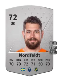 Kristoffer Nordfeldt Common 72 Overall Rating