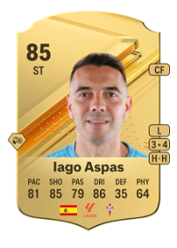 Iago Aspas Rare 85 Overall Rating