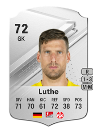 Andreas Luthe Rare 72 Overall Rating