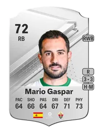 Mario Gaspar Rare 72 Overall Rating