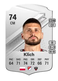 Mateusz Klich Rare 74 Overall Rating