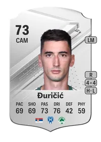 Filip Đuričić Rare 73 Overall Rating