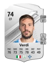 Simone Verdi Rare 74 Overall Rating