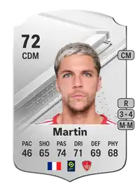 Jonas Martin Rare 72 Overall Rating