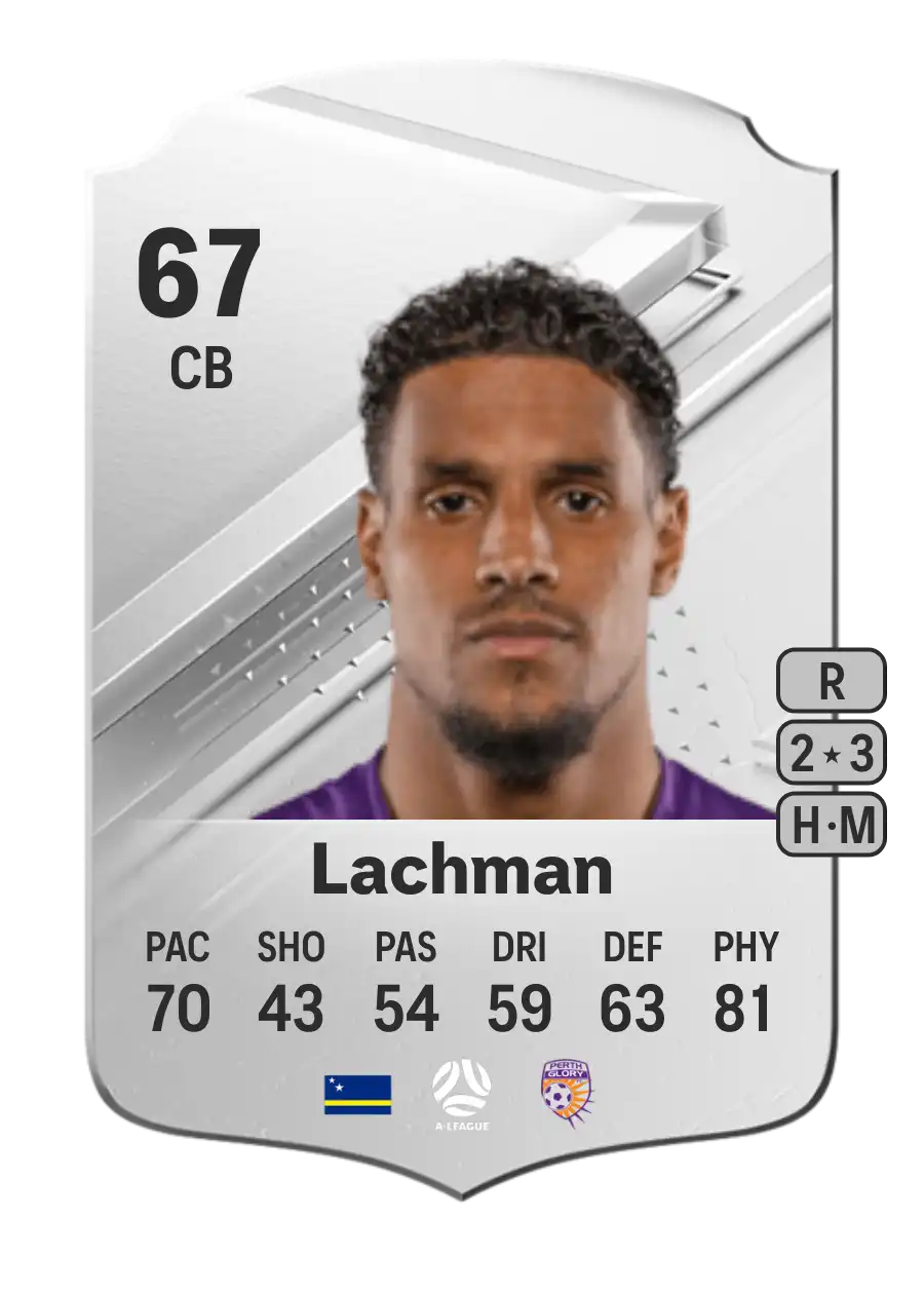 Darryl Lachman Rare 67 Overall Rating