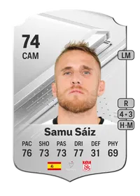 Samu Sáiz Rare 74 Overall Rating