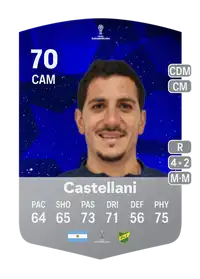 Gonzalo Castellani CONMEBOL Sudamericana 70 Overall Rating