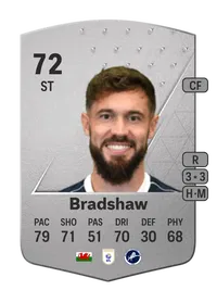 Tom Bradshaw Common 72 Overall Rating