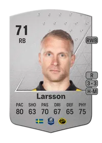 Johan Larsson Common 71 Overall Rating