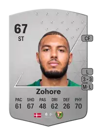 Kenneth Zohore Common 67 Overall Rating