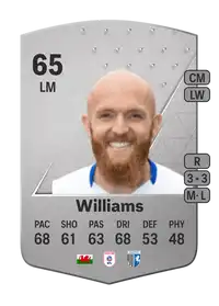 Jonny Williams Common 65 Overall Rating