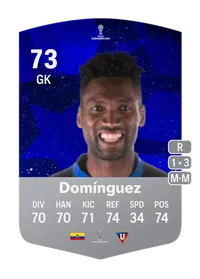 Alexander Domínguez CONMEBOL Sudamericana 73 Overall Rating