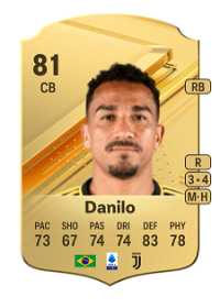 Danilo Rare 81 Overall Rating