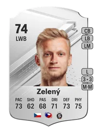 Jaroslav Zelený Rare 74 Overall Rating