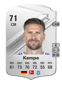 Tobias Kempe Rare 71 Overall Rating