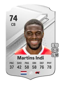 Bruno Martins Indi Rare 74 Overall Rating