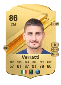 Marco Verratti Rare 86 Overall Rating