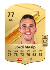 Jordi Masip Rare 77 Overall Rating