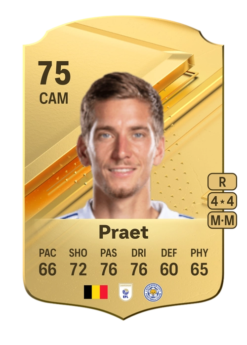 EA FC 24 Dennis Praet 75