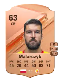 Piotr Malarczyk Rare 63 Overall Rating