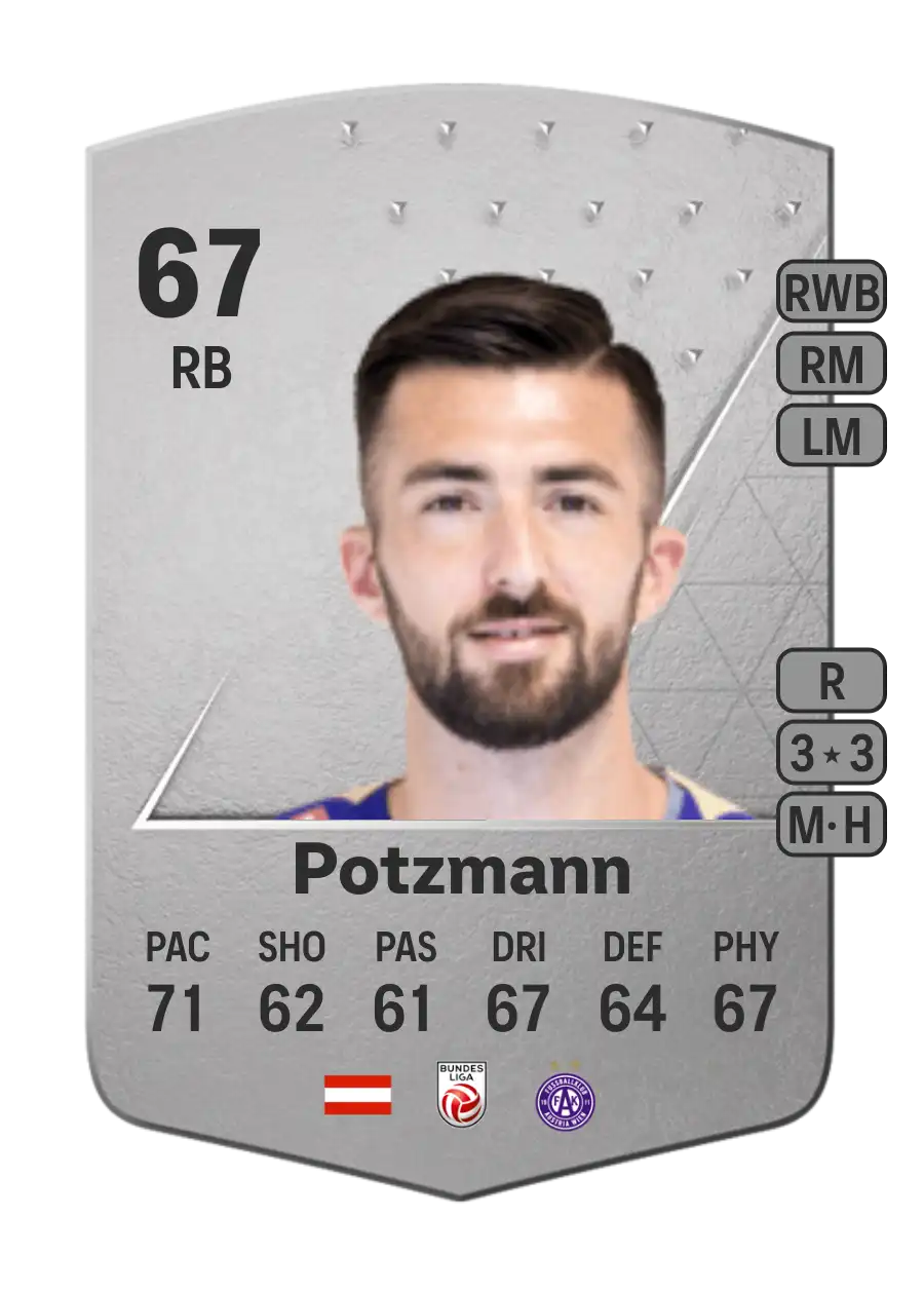 Marvin Potzmann Common 67 Overall Rating