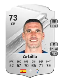 Arbilla Rare 73 Overall Rating