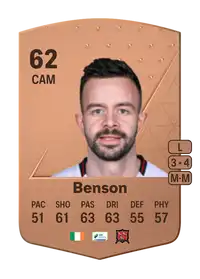 Robbie Benson Common 62 Overall Rating