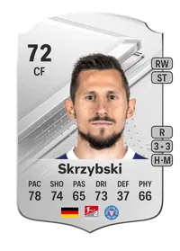 Steven Skrzybski Rare 72 Overall Rating