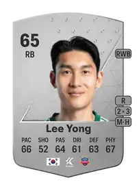 Lee Yong Common 65 Overall Rating