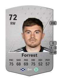 James Forrest Common 72 Overall Rating