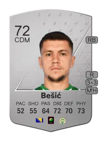 Muhamed Bešić Common 72 Overall Rating