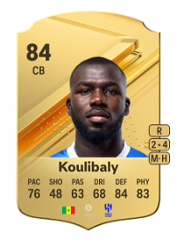 Kalidou Koulibaly Rare 84 Overall Rating