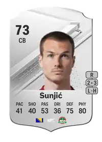 Toni Šunjić Rare 73 Overall Rating