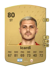 Mauro Icardi Common 80 Overall Rating