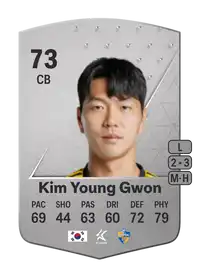 Kim Young Gwon Common 73 Overall Rating