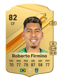 Roberto Firmino Rare 82 Overall Rating