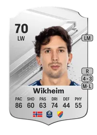 Gustav Wikheim Rare 70 Overall Rating