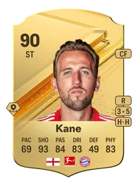 Harry Kane Rare 90 Overall Rating