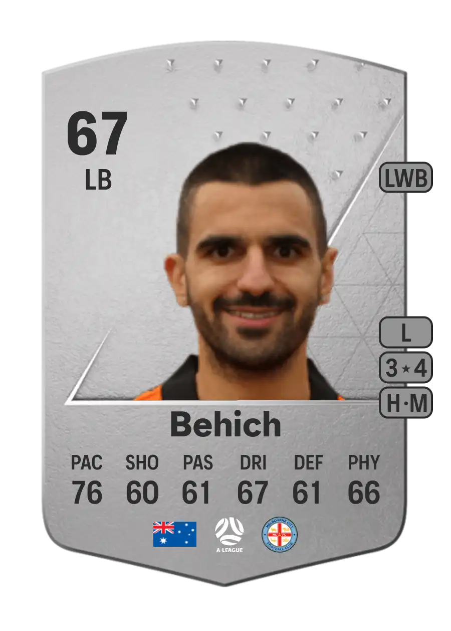 Aziz Behich Common 67 Overall Rating