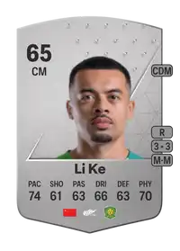 Li Ke Common 65 Overall Rating