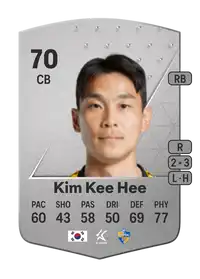 Kim Kee Hee Common 70 Overall Rating