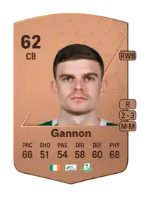 Sean Gannon Common 62 Overall Rating