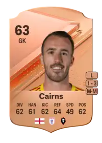 Alex Cairns Rare 63 Overall Rating