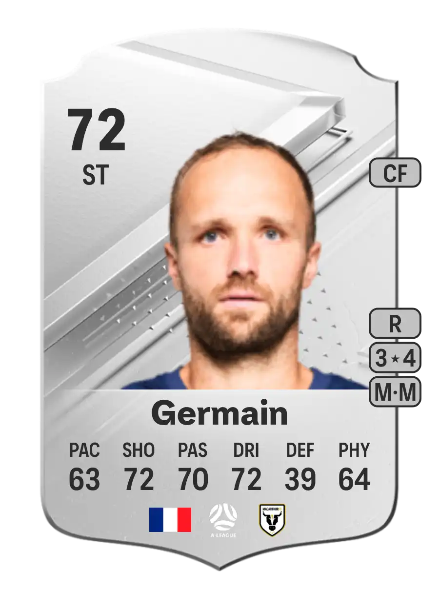 Valère Germain Rare 72 Overall Rating