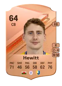 Elliott Hewitt Rare 64 Overall Rating