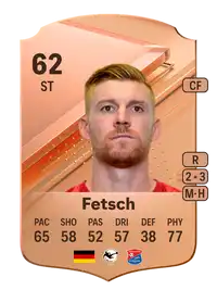 Mathias Fetsch Rare 62 Overall Rating