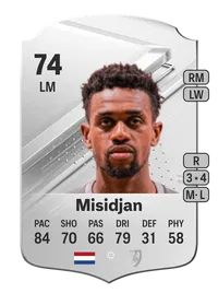 Virgil Misidjan Rare 74 Overall Rating