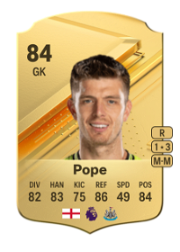 Nick Pope Rare 84 Overall Rating
